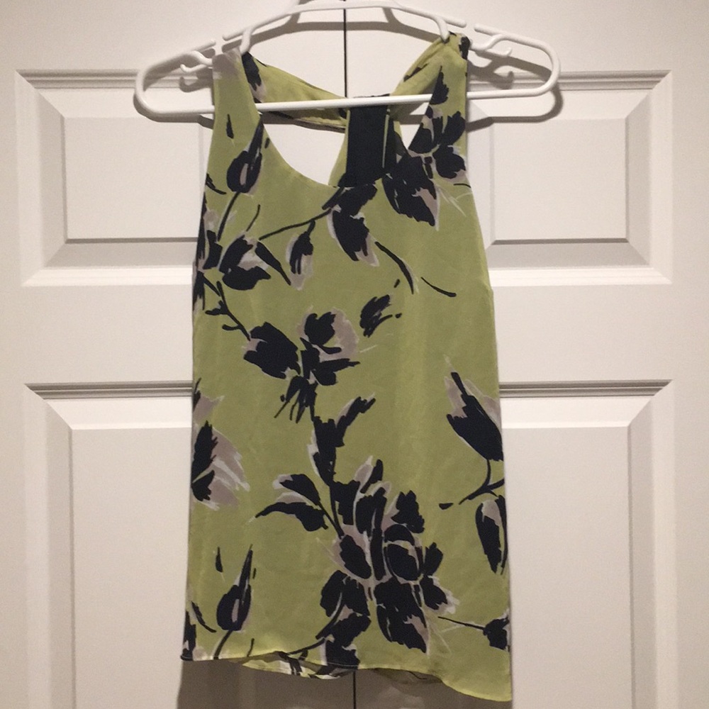 Green and black tank top